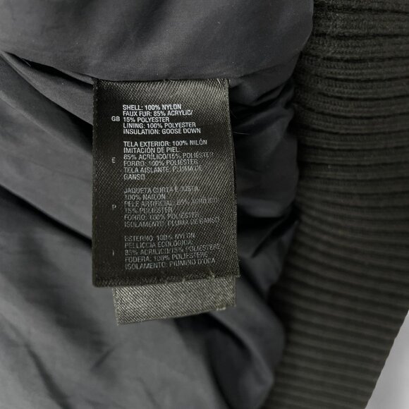 The North Face Goose Down Hyvent Men's Large Parka Jacket Hooded Removable Fur - Picture 10 of 11